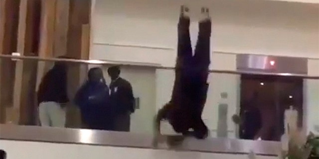 A spokesman for the Atlanta police said the man appeared to be intoxicated.