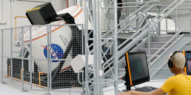 A full motion simulator in the redesigned Astronaut Training Experience (ATX) program.