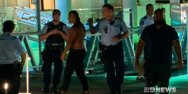 Police were already on the scene after responding to a separate incident in the area.