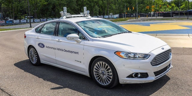Autonomous Ford Fusion test vehicle