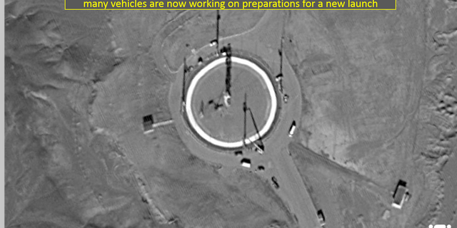 Satellite image from ImageSat International showing the launchpad.