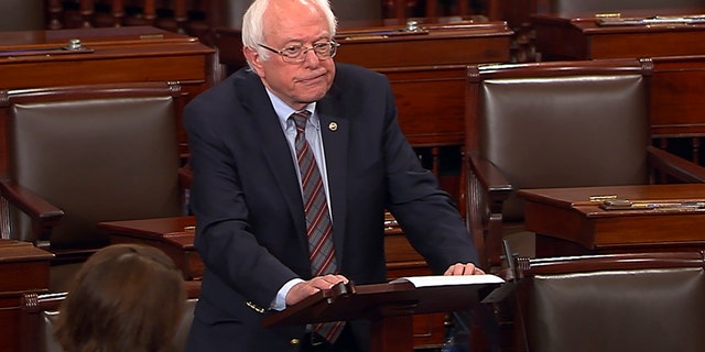 According to the FBI, in mid-April Hodgkinson visited the office of Sen. Bernie Sanders, I-Vt., seen here.