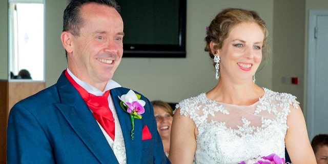 The bride says she "burst into tears" upon realizing that the stunt was a surprise wedding.