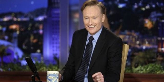 Conan O'Brien in a former NBC photo from his days on their late-night lineup.