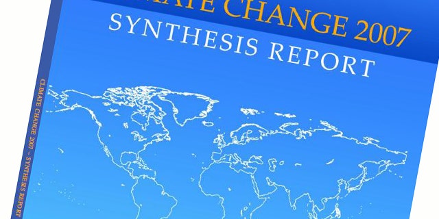 The cover of the IPCC's fourth assessment report to the U.N., "Climate Change 2007: Synthesis Report," more frequently referred to as AR4.