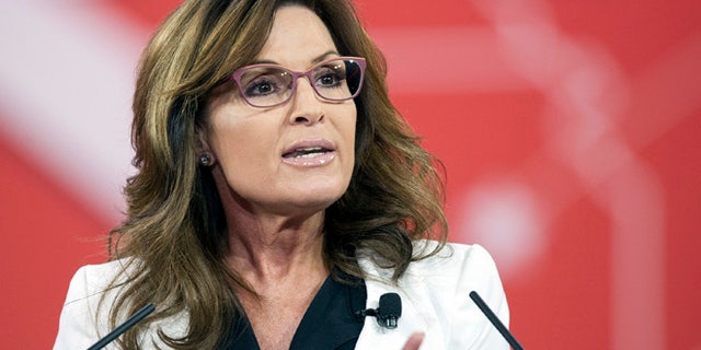 Former Alaska Gov. Sarah Palin speaks during the Conservative Political Action Conference (CPAC) in National Harbor, Maryland, Feb. 26, 2015.