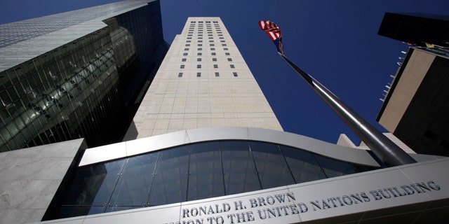 The new Ronald H. Brown United States Mission to the United Nations is seen in New York, Sunday, March 27, 2011.