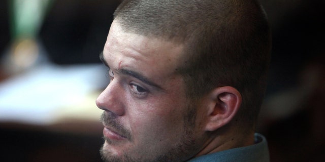 Joran van der Sloot in the courtroom for his murder trial at San Pedro prison in Lima, Peru.