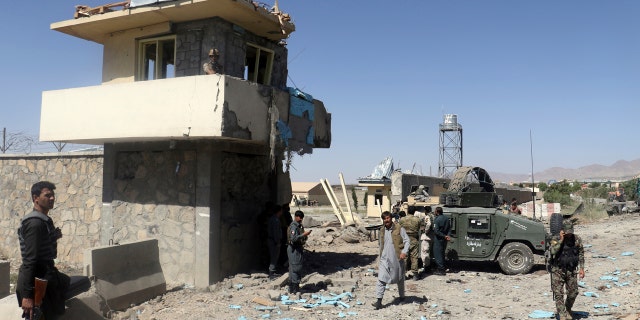Taliban fighting positions