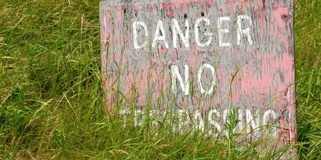Danger - No Trespassing Sign