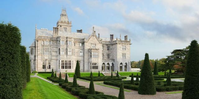 The gorgeous property has its own golf course, spa, restaurants and even a movie theater.