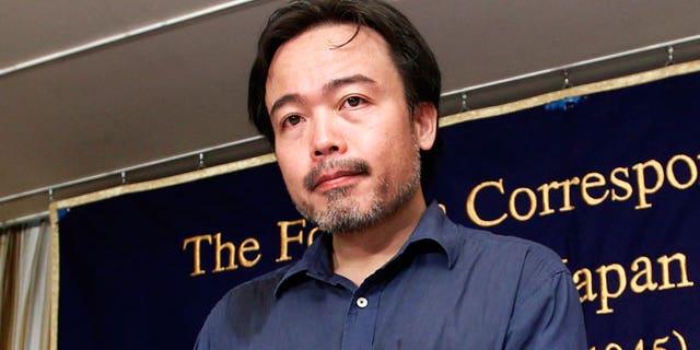 Freed Japanese freelance journalist Kosuke Tsuneoka arrives for a press conference at the Foreign Correspondents' Club of Japan in Tokyo, Tuesday, Sept. 7, 2010. Tsuneoka was kidnapped in April, when he traveled to a Taliban-controlled area in northern Afghanistan, and was released Saturday night to a Japanese Embassy.