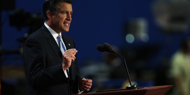 Nevada Gov. Brian Sandoval speaks during the Republican National Convention at the Tampa Bay Times Forum on August 28, 2012 in Tampa, Florida. (Photo by Win McNamee/Getty Images)