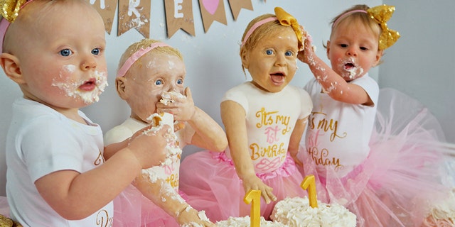 "What other kids get to say that their mum made them life-size cakes of themselves for their first birthday?"