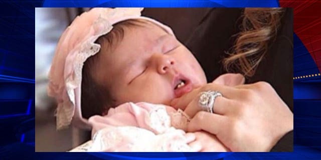 Alyssa Bella Bailey was born with two teeth.