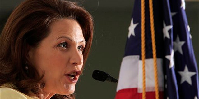Rep. Michele Bachmann speaks during a forum April 30 in Manchester, N.H.