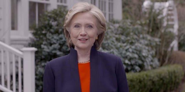 In this image taken from video posted to hillaryclinton.com on Sunday, April 12, 2015, Hillary Rodham Clinton announces her campaign for president. The former secretary of state, senator and first lady enters the race in a strong position to succeed her rival from the 2008 campaign, President Barack Obama. (Hillary For America via AP)