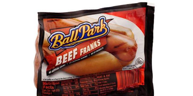 31 Ball Park Beef Franks Nutrition Label