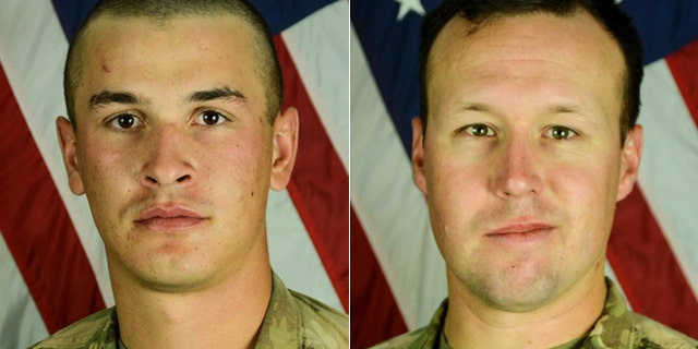 The attack killed Pfc. Tyler R. Iubelt, left, and Sgt. John W. Perry.