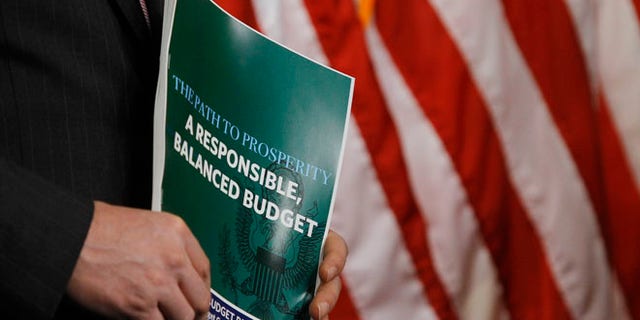 FILE: March 12, 2013: A copy of the Republican Party's proposals for a balanced budget presented on Capitol Hill, in Washington, D.C.
