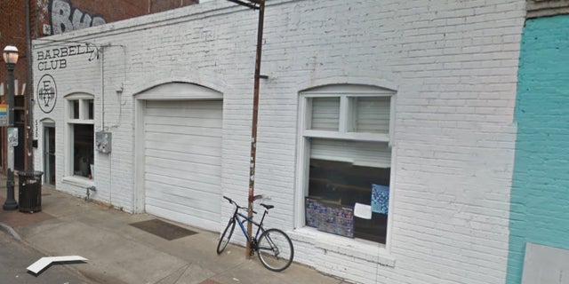 EAV Barbell Club posted an obscene sign on its door.
