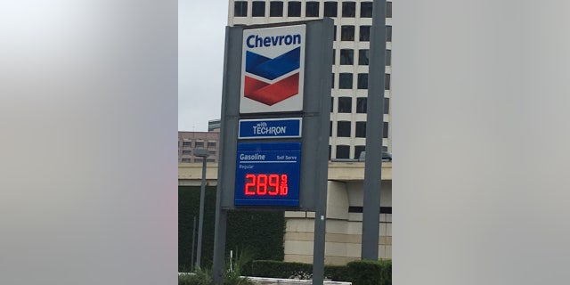 One gas station in Houston charged $2.89 for a gallon of regular unleaded.
