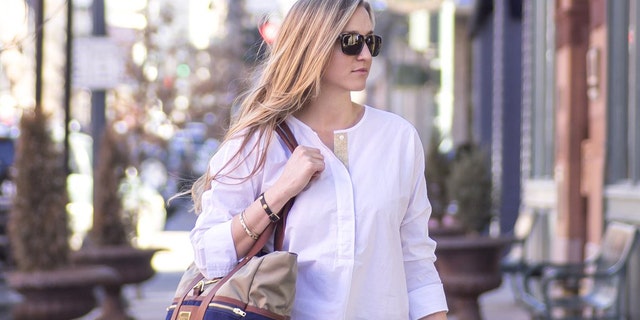 Blue Signature Tote Bag