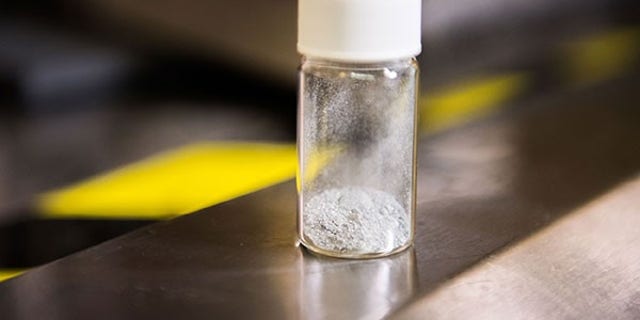 The special aluminum nano-powder that is added to the urine. (U.S. Army)