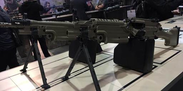 File photo - a weapon on display at SHOT Show 2017 (Allison Barrie)