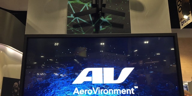 AeroVironment display at SOFIC (Allison Barrie)