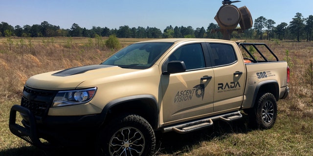 Chevy truck with X-MADIS (Sierra Nevada Corporation)
