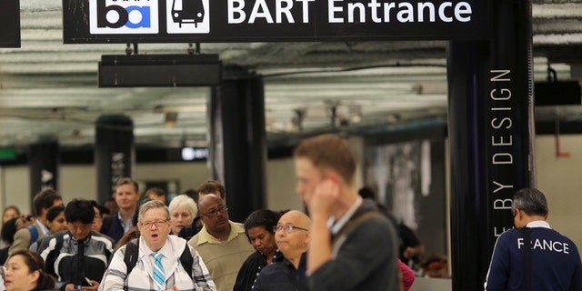 Bay Area Rapid Transit (BART) rail station.