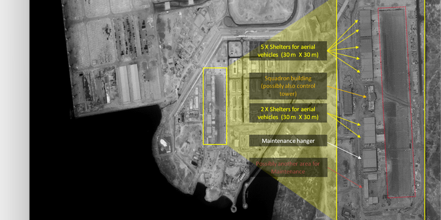 Satellite images of construction of a Chinese military base in Africa.