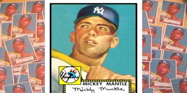 1952 Mickey Mantle baseball card valued at $4,000