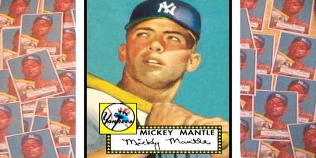1952 Mickey Mantle baseball card valued at $4,000