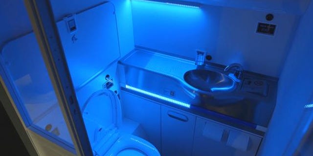 An image of Boeing's proposed self-cleaning jet lavatories.