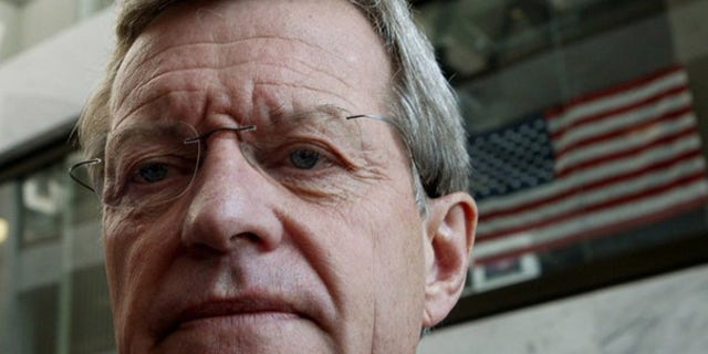 Senate Finance Committee Chairman Max Baucus (D-MT) leaves the Senate's "Gang of Six" meeting on healthcare reform on Capitol Hill in Washington, in this September 14, 2009 file photo. (Reuters)