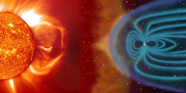 Earth's magnetic field slices through harsh solar winds like a ship cruises through water. Scientists might finally know how. Credit: NASA