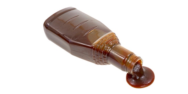 Barbecue sauce spilling