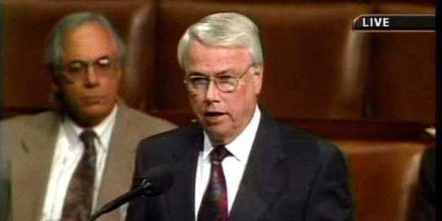 NA.Excerpts.3.  Congressman Elton Gallegly (R-Simi Valley) gives his views on the House resolution today.  Congress debates the H.J. 114 Iraq Resolution.  Authorizes military force to defend the U.S. against "the contin uing threat posed by Iraq."