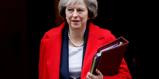 Britain's Prime Minister Theresa May leaves 10 Downing Street on Wednesday, November 23 2016.