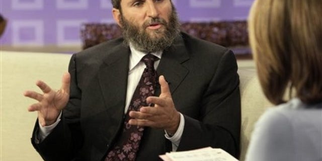 Rabbi Shmuley Boteach is interviewed by NBC "Today" television program co-host Meredith Vieira in New York Tuesday, Sept. 29, 2009 (AP Photo/Richard Drew)