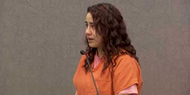 Cinthya Garcia-Cisneros at a January court appearance. (Photo: Fox 12 Oregon)