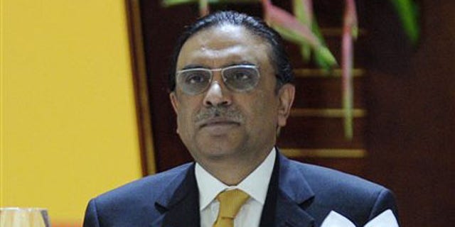 November 29, 2010: Pakistani President Asif Ali Zardari at a banquet in Guangzhou, China.