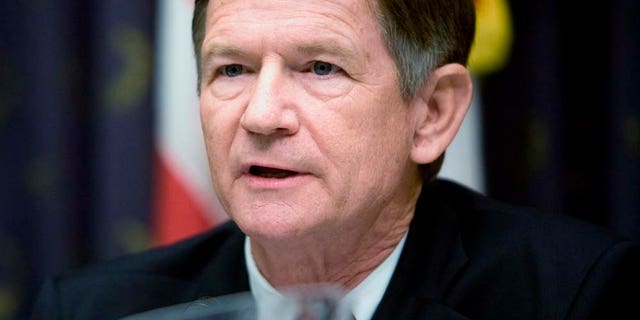 WASHINGTON - JUNE 20:  Committee ranking member Representative Lamar Smith (R-TX)speaks during a hearing of the House Judiciary Committee on Capitol Hill June 20, 2008 in Washington, DC.  Scott McClellan a former White House press secretary for U.S. President George W. Bush, appeared before the committee to testify about the leak CIA of agent Valerie Plame's identity.   (Photo by Brendan Smialowski/Getty Images)