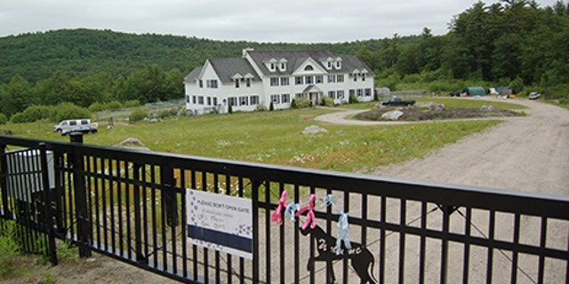 The mansion where the Great Danes were rescued.