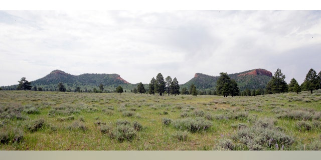 In this June 22, 2016 file photo, the "Bears Ears" buttes are shown near Blanding, Utah.