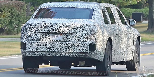 Although its designed to look like a sedan, it's understood to be built on a sturdy truck frame that can support its armored bodywork.