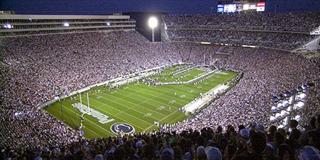 Beaver Stadium is home of the Penn State football team, the Nittany Lions.