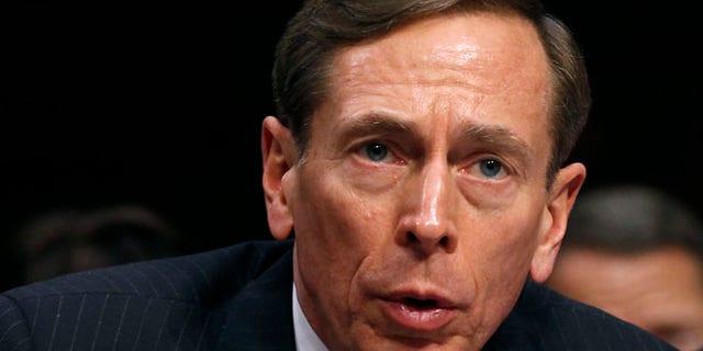 FILE: January 31, 2012 : Then-CIA Director David Petraeus speaks at a Senate intelligence committee hearing on Capitol Hill, in Washington.